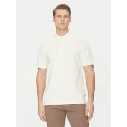 Jack & Jones Тениска с яка и копчета William 12257315 Бял Regular Fit