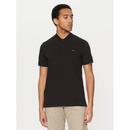Calvin Klein Тениска с яка и копчета K10K114139 Черен Regular Fit