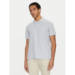 Calvin Klein Тениска с яка и копчета K10K114475 Син Regular Fit