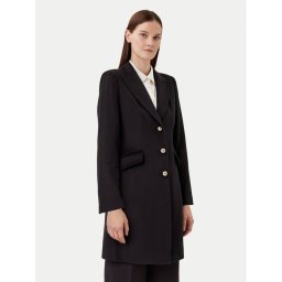 Motivi Вълнено палто 0039Q100534N Черен Slim Fit