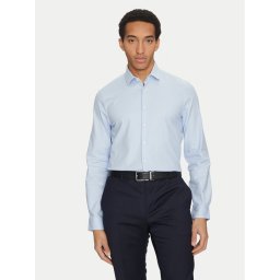 Calvin Klein Риза K10K114310 Светлосиньо Slim Fit