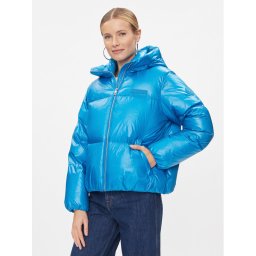 Tommy Hilfiger Пухено яке New York Gloss WW0WW40836 Син Relaxed Fit