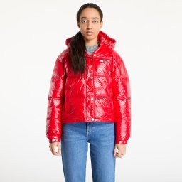 Яке Tommy Jeans Shiny Hooded Badge Jacket Red XS