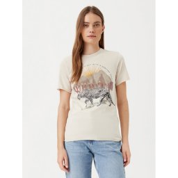 ONLY Тишърт Lucy 15307412 Бежов Regular Fit