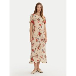 Weekend Max Mara Лятна рокля Giudy 2515221212 Бежов Regular Fit
