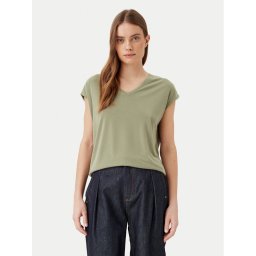 Vila Тишърт Modala 14074847 Зелен Regular Fit
