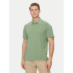 Jack & Jones Тениска с яка и копчета William 12257315 Зелен Regular Fit