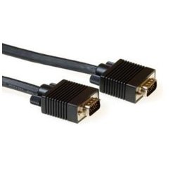 Кабел ACT AK4273, от VGA(м) към VGA(м), 20m, черен