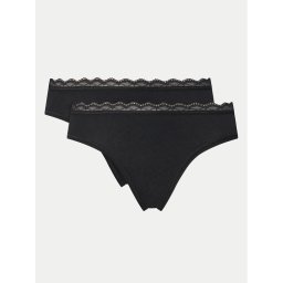 Triumph Комплект бикини Feel Of Cotton 10225045 Черен