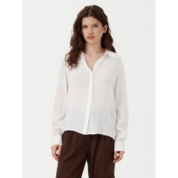Vila Риза Rosa 14102674 Бял Regular Fit