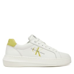 Сникърси Calvin Klein Jeans Chunky Cupsole Laceup Mon Lth YW0YW00823 Бял