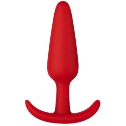 Анална тапа Butt Plug за постоянно носене "THIAGO RED" 10 см - размер S