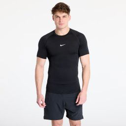 Тениска Nike Pro Men's Dri-FIT Tight Short-Sleeve Fitness Top Black/ White M