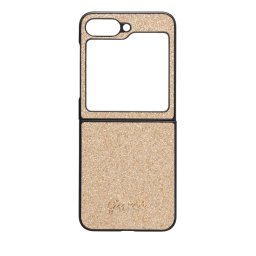 Калъф Оригинал Guess Z Flip 6 Gold Glitter Script