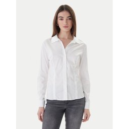 Guess Риза W2YH41 WAF10 Бял Slim Fit