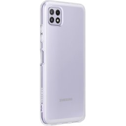 Оригинален гръб Samsung Soft Clear Cover за Galaxy A22 5G - Прозрачен, EF-QA226TTE