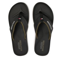 Джапанки Tommy Hilfiger Padded Comfort Hilfiger B Sandal FM0FM05440 Черен
