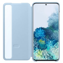 Оригинален калъф Samsung Clear View за Galaxy Galaxy S20 Plus - Син, EF-ZG985CLEGEU