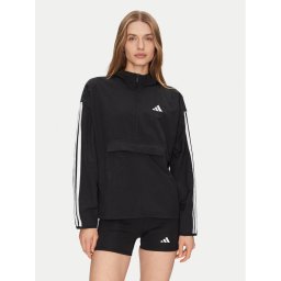 adidas Ветровка Essentials 3-Stripes JE1312 Черен Regular Fit
