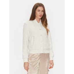 Guess Преходно яке W5RL10 WGVH2 Екрю Regular Fit