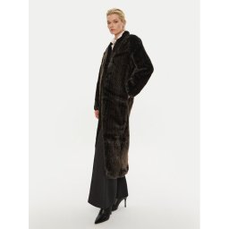 Bruuns Bazaar Кожено палто Casala BBW4153 Кафяв Regular Fit