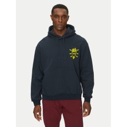 adidas Суитшърт Q12 Street Burger JN5694 Тъмносин Loose Fit