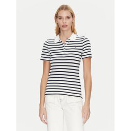 Tommy Hilfiger Тениска с яка и копчета 1985 WW0WW43225 Тъмносин Slim Fit