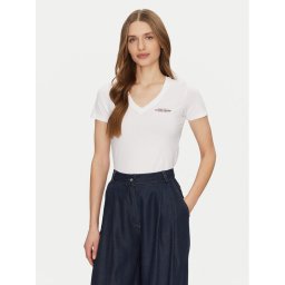 Guess Jeans Тишърт W4YI23 J1314 Бял Slim Fit