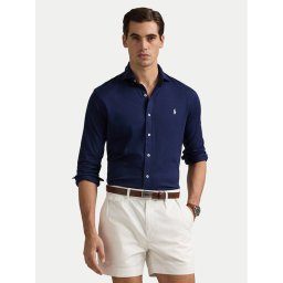 Polo Ralph Lauren Риза 710899386003 Тъмносин Slim Fit