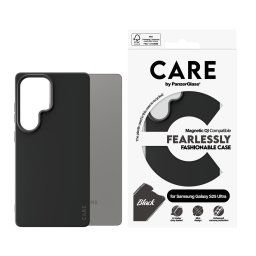 Гръб Care by PanzerGlass за Samsung Galaxy S25 Ultra, Fashionable Case, QI Compatible, Черен