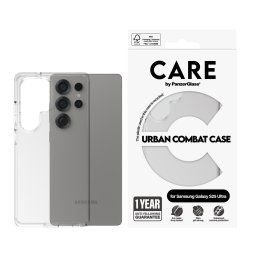 Гръб Care by PanzerGlass за Samsung Galaxy S25 Ultra, Flagship Case, Urban Combat, Прозрачен