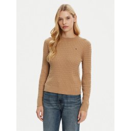 Tommy Hilfiger Пуловер WW0WW44993 Кафяв Regular Fit