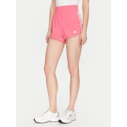 adidas Спортни шорти Pacer Training 3-Stripes IX1078 Розов Regular Fit