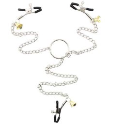 Щипки за зърната и клитора "LATETOBED NIPPLE CLAMPS" Регулируеми
