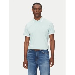 Guess Тениска с яка и копчета M2GP34 KARS0 Зелен Regular Fit