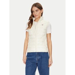 Guess Jeans Жилетка за костюм W5RN55 WHAB2 Екрю Regular Fit