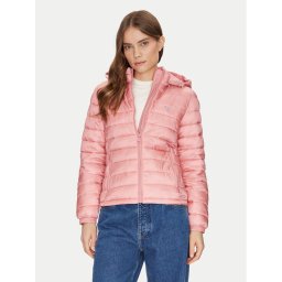 Guess Jeans Пухено яке W5RL99 WHAB2 Розов Regular Fit