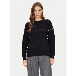 Guess Пуловер W5RR13 Z3KY0 Черен Regular Fit
