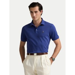 Polo Ralph Lauren Тениска с яка и копчета 710704319164 Тъмносин Slim Fit