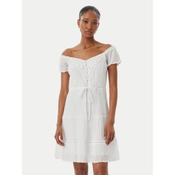 Guess Лятна рокля W5GK0A WE340 Бял Regular Fit