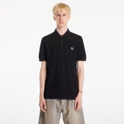 Тениска FRED PERRY Plain Polo T-Shirt Black XL