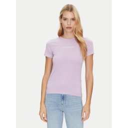 Guess Jeans Тишърт W4YI01 J1314 Виолетов Slim Fit