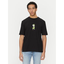 HUGO Тишърт Nutongo 50533391 Черен Regular Fit