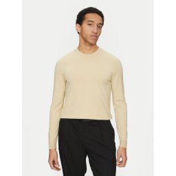 HUGO Пуловер San Cody 50532074 Бежов Slim Fit