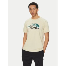 The North Face Тишърт Mountain Line NF0A87NT Бежов Regular Fit