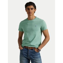 Polo Ralph Lauren Тишърт 710671438415 Зелен Slim Fit