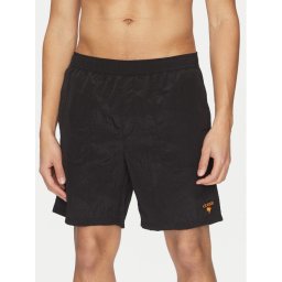 Guess Шорти от плат F5GT13 WH1D2 Черен Regular Fit