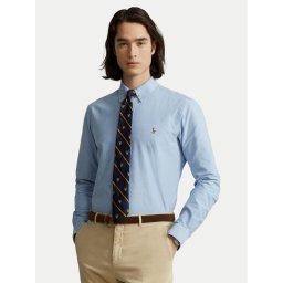 Polo Ralph Lauren Риза Cupdppcs 710792041002 Светлосиньо Custom Fit
