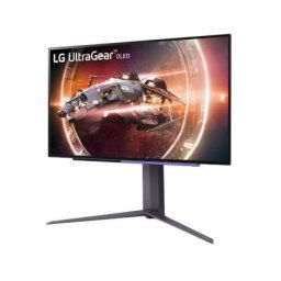 Монитор LG 27GS95QE-B, 26.5", UltraGear OLED 0.03ms (GtG), AG, QHD (2560x1440), 240Hz, HDR400, 275 cd/m2, 1 500 000:1, 1000cd/m2, DCI-P3 98.5%, USB3.0 (1up/2down), VRR, AMD Free-sync, NVIDIA G-Sync, HDMI, DP, Height Adjustable, Pivot, Tilt, Swive, Headp