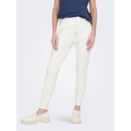 ONLY Текстилни панталони 15115847 Бял Regular Fit